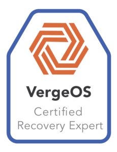 VergeOS Certified Recovery Expert Badge